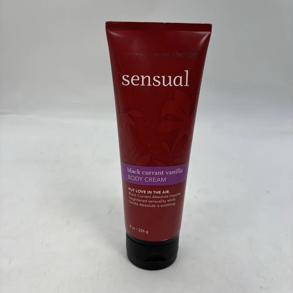 Bath & Body Works Aromatherapy Sensual Black Currant Vanilla Body Cream 8 oz